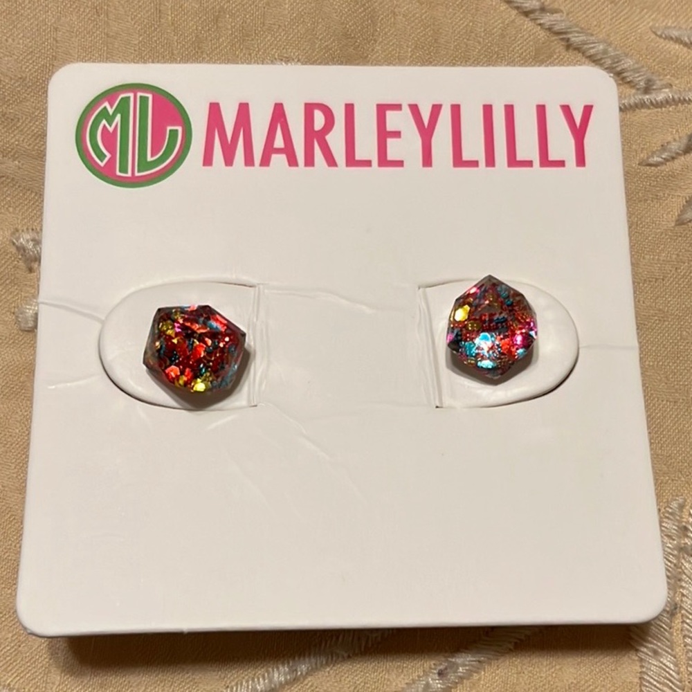 Glitter confetti earrings